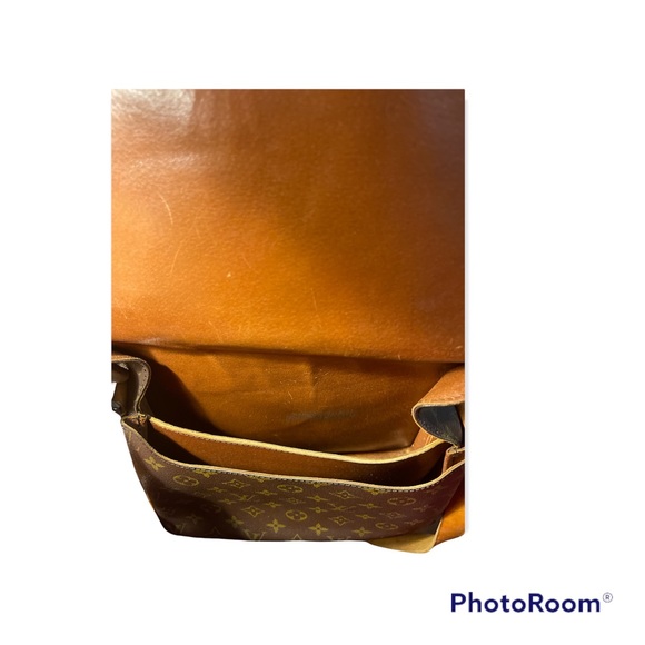 Authentic LOUIS VUITTON Cartouchiere MM Shoulder Bag Monogram Leather Brown - Picture 2 of 13